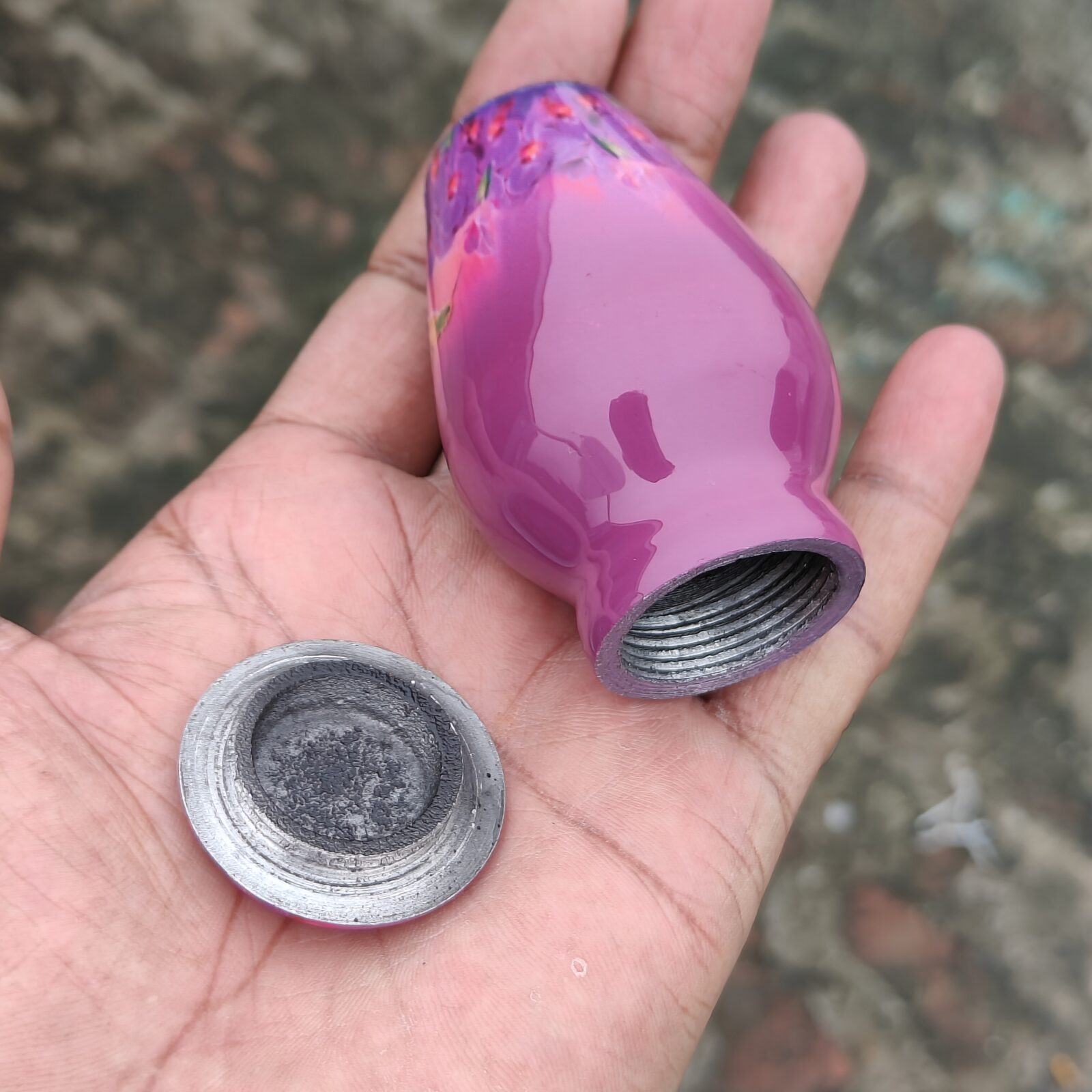 Pink Hummingbird Keepsake Aluminum Cremation Urn - Image 7